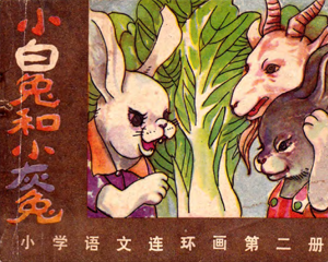 小白兔和小灰兔 全1册 1984年 PDF连环画 广西人民 百度网盘下载