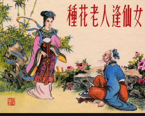种花老人逢仙女 全1册 1956年 PDF连环画 天津美术 百度网盘下载